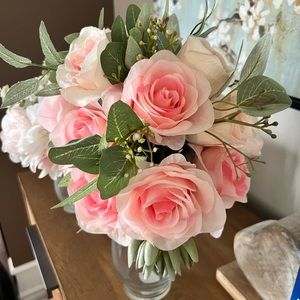 2 wedding bouquets-bride and maid of honour
